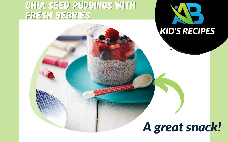 Chia Seed Puddings with Fresh Berries