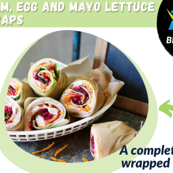 Ham, Egg and Mayo Lettuce Wraps