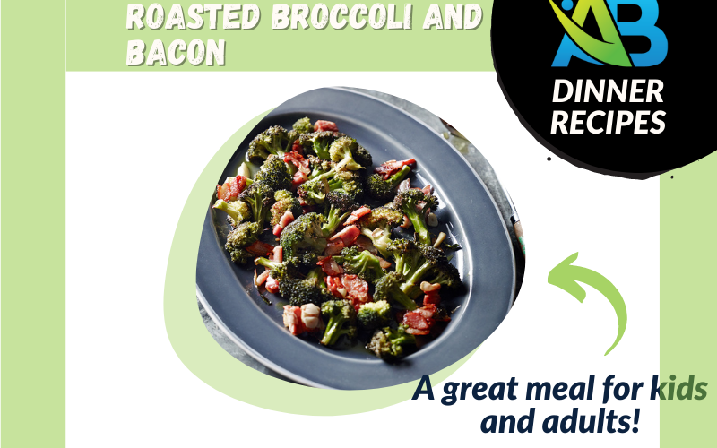 Roasted broccoli and bacon