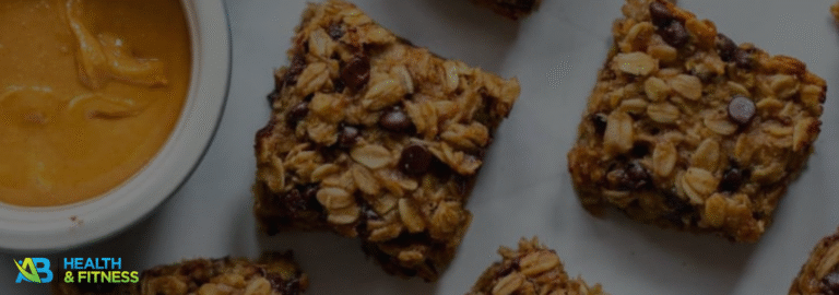 Freshly baked oat bars