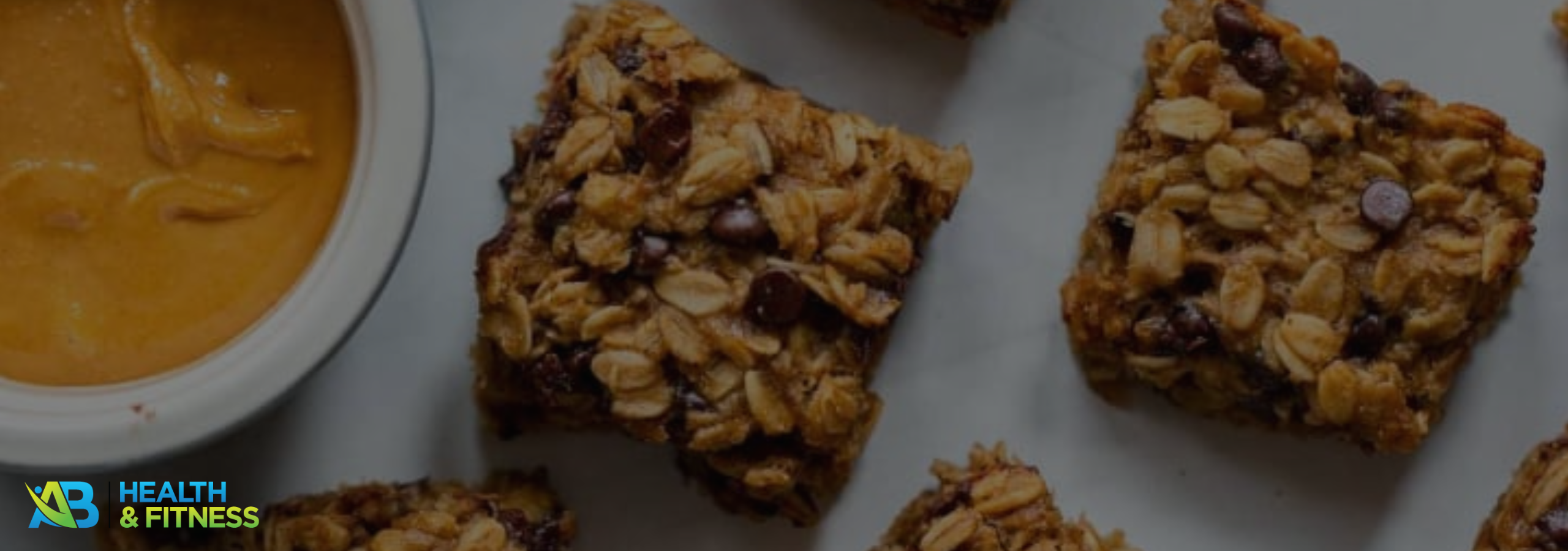 Freshly baked oat bars