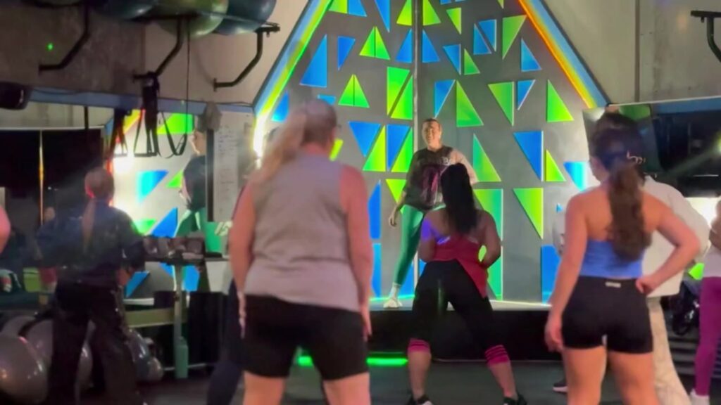 Zumba class at AB Health and Fitness